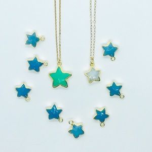 Make a wish gemstone 14k gold fill necklace